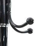 vidaXL Cuier cu suport umbrelă, negru 180 cm fier vopsit electrostatic vidaXL Cuier cu suport umbrelă, negru 180 cm fier vopsit electrostatic
