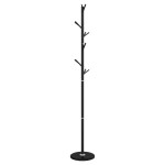 vidaXL Cuier de haine, negru, 175 cm, fier vopsit electrostatic vidaXL Cuier de haine, negru, 175 cm, fier vopsit electrostatic