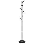 vidaXL Cuier de haine, negru, 175 cm, fier vopsit electrostatic vidaXL Cuier de haine, negru, 175 cm, fier vopsit electrostatic