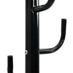 vidaXL Cuier de haine, negru, 183 cm, fier vopsit electrostatic