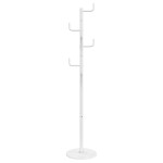 vidaXL Cuier de haine, alb, 183 cm, fier vopsit electrostatic vidaXL Cuier de haine, alb, 183 cm, fier vopsit electrostatic