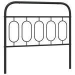 vidaXL Tăblie de pat metalică, negru, 100 cm vidaXL Tăblie de pat metalică, negru, 100 cm
