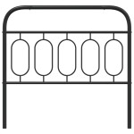 vidaXL Tăblie de pat metalică, negru, 100 cm vidaXL Tăblie de pat metalică, negru, 100 cm
