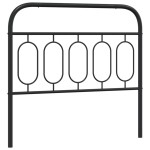 vidaXL Tăblie de pat metalică, negru, 107 cm vidaXL Tăblie de pat metalică, negru, 107 cm