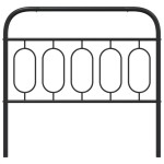 vidaXL Tăblie de pat metalică, negru, 107 cm vidaXL Tăblie de pat metalică, negru, 107 cm