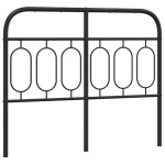 vidaXL Tăblie de pat metalică, negru, 120 cm vidaXL Tăblie de pat metalică, negru, 120 cm