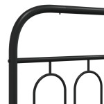 vidaXL Tăblie de pat metalică, negru, 160 cm vidaXL Tăblie de pat metalică, negru, 160 cm