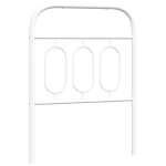 vidaXL Tăblie de pat metalică, alb, 75 cm vidaXL Tăblie de pat metalică, alb, 75 cm