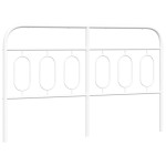 vidaXL Tăblie de pat metalică, alb, 140 cm