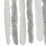 vidaXL Perdea pentru insecte, gri deschis și alb, 56x185 cm, chenille vidaXL Perdea pentru insecte, gri deschis și alb, 56x185 cm, chenille