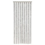 vidaXL Perdea pentru insecte, gri deschis și alb, 56x200 cm, chenille vidaXL Perdea pentru insecte, gri deschis și alb, 56x200 cm, chenille