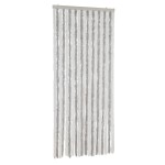 vidaXL Perdea pentru insecte, gri deschis și alb, 90x220 cm, chenille vidaXL Perdea pentru insecte, gri deschis și alb, 90x220 cm, chenille