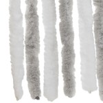 vidaXL Perdea pentru insecte, gri deschis și alb, 90x220 cm, chenille vidaXL Perdea pentru insecte, gri deschis și alb, 90x220 cm, chenille