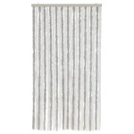 vidaXL Perdea pentru insecte, gri deschis și alb, 100x200 cm, chenille vidaXL Perdea pentru insecte, gri deschis și alb, 100x200 cm, chenille