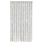 vidaXL Perdea pentru insecte, gri deschis și alb, 100x220 cm, chenille vidaXL Perdea pentru insecte, gri deschis și alb, 100x220 cm, chenille