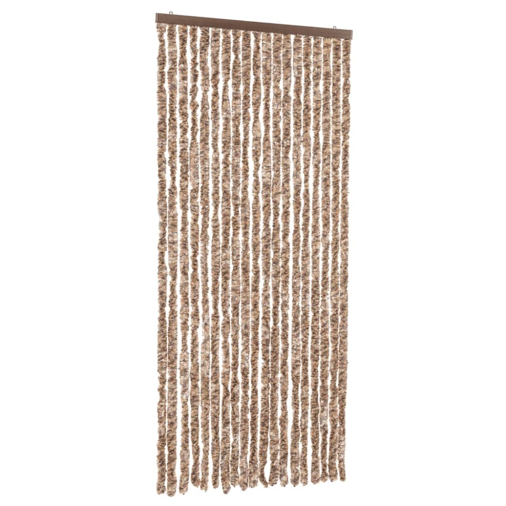 vidaXL Perdea pentru insecte, bej și maro închis, 56x185 cm, chenille
