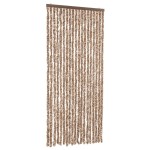 vidaXL Perdea pentru insecte, bej și maro închis, 56x200 cm, chenille vidaXL Perdea pentru insecte, bej și maro închis, 56x200 cm, chenille