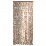 vidaXL Perdea pentru insecte, bej și maro închis, 90x200 cm, chenille vidaXL Perdea pentru insecte, bej și maro închis, 90x200 cm, chenille