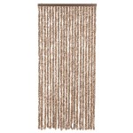 vidaXL Perdea pentru insecte, bej și maro închis, 90x220 cm, chenille vidaXL Perdea pentru insecte, bej și maro închis, 90x220 cm, chenille