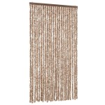 vidaXL Perdea pentru insecte, bej și maro închis, 100x200 cm, chenille vidaXL Perdea pentru insecte, bej și maro închis, 100x200 cm, chenille