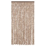 vidaXL Perdea pentru insecte, bej și maro închis, 100x220 cm, chenille vidaXL Perdea pentru insecte, bej și maro închis, 100x220 cm, chenille