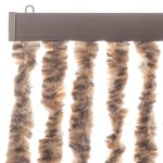 vidaXL Perdea pentru insecte, bej și maro închis, 100x230 cm Chenille vidaXL Perdea pentru insecte, bej și maro închis, 100x230 cm Chenille