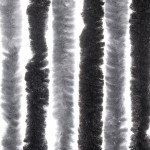 vidaXL Perdele pentru insecte, gri și negru, 56x185 cm, chenille vidaXL Perdele pentru insecte, gri și negru, 56x185 cm, chenille