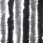 vidaXL Perdea pentru insecte, gri și negru, 90x200 cm, chenille vidaXL Perdea pentru insecte, gri și negru, 90x200 cm, chenille