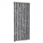 vidaXL Perdea pentru insecte, gri și negru, 90x220 cm, chenille vidaXL Perdea pentru insecte, gri și negru, 90x220 cm, chenille