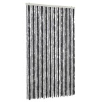 vidaXL Perdea pentru insecte, gri și negru, 100x200 cm, chenille vidaXL Perdea pentru insecte, gri și negru, 100x200 cm, chenille