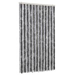 vidaXL Perdea pentru insecte, gri și negru, 100x220 cm, chenille vidaXL Perdea pentru insecte, gri și negru, 100x220 cm, chenille