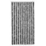 vidaXL Perdea pentru insecte, gri și negru, 100x220 cm, chenille vidaXL Perdea pentru insecte, gri și negru, 100x220 cm, chenille
