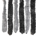 vidaXL Perdea pentru insecte, gri și negru, 100x220 cm, chenille vidaXL Perdea pentru insecte, gri și negru, 100x220 cm, chenille