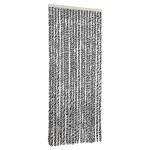 vidaXL Perdele pentru insecte, gri și negru-alb, 56x200 cm, chenille vidaXL Perdele pentru insecte, gri și negru-alb, 56x200 cm, chenille