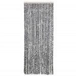 vidaXL Perdele pentru insecte, gri și negru-alb, 56x200 cm, chenille vidaXL Perdele pentru insecte, gri și negru-alb, 56x200 cm, chenille