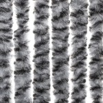 vidaXL Perdele pentru insecte, gri și negru-alb, 56x200 cm, chenille vidaXL Perdele pentru insecte, gri și negru-alb, 56x200 cm, chenille