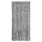 vidaXL Perdele pentru insecte, gri și alb-negru, 90x200 cm, chenille vidaXL Perdele pentru insecte, gri și alb-negru, 90x200 cm, chenille