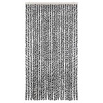 vidaXL Perdele pentru insecte, gri și alb-negru, 100x220 cm, chenille vidaXL Perdele pentru insecte, gri și alb-negru, 100x220 cm, chenille