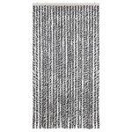 vidaXL Perdele pentru insecte, gri și alb-negru, 100x230 cm, chenille vidaXL Perdele pentru insecte, gri și alb-negru, 100x230 cm, chenille
