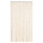 vidaXL Perdea pentru insecte, bej și alb, 100x230 cm, chenille vidaXL Perdea pentru insecte, bej și alb, 100x230 cm, chenille