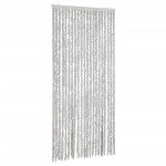 vidaXL Perdea pentru insecte, gri, 90x200 cm, chenille vidaXL Perdea pentru insecte, gri, 90x200 cm, chenille