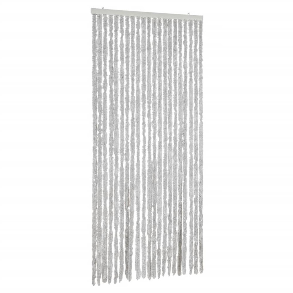vidaXL Perdea pentru insecte, gri, 90x220 cm, chenille