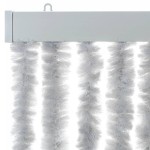 vidaXL Perdea pentru insecte, gri, 90x220 cm, chenille vidaXL Perdea pentru insecte, gri, 90x220 cm, chenille