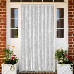 vidaXL Perdea pentru insecte, gri, 100x200 cm, chenille vidaXL Perdea pentru insecte, gri, 100x200 cm, chenille
