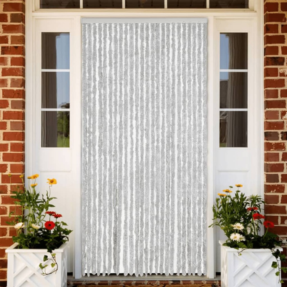 vidaXL Perdea pentru insecte, gri, 100x230 cm, chenille