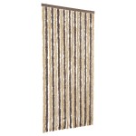 vidaXL Perdea pentru insecte, maro închis și bej, 56x200 cm, chenille vidaXL Perdea pentru insecte, maro închis și bej, 56x200 cm, chenille