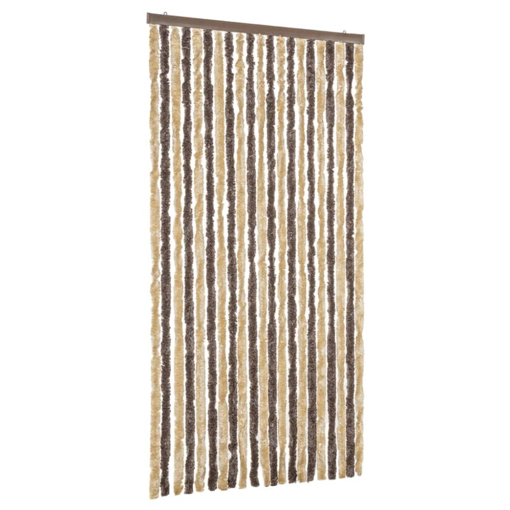 vidaXL Perdea pentru insecte, maro închis și bej, 90x200 cm, chenille