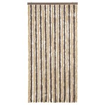 vidaXL Perdea pentru insecte, maro închis și bej, 90x200 cm, chenille vidaXL Perdea pentru insecte, maro închis și bej, 90x200 cm, chenille