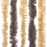 vidaXL Perdea pentru insecte, maro închis și bej, 90x200 cm, chenille vidaXL Perdea pentru insecte, maro închis și bej, 90x200 cm, chenille