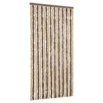 vidaXL Perdea pentru insecte, maro închis și bej, 90x220 cm, chenille vidaXL Perdea pentru insecte, maro închis și bej, 90x220 cm, chenille